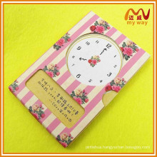 New design clock cover memo pad best selling products notepad on alibaba